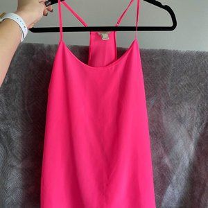 J. Crew Neon Pink Racerback Cami Tank